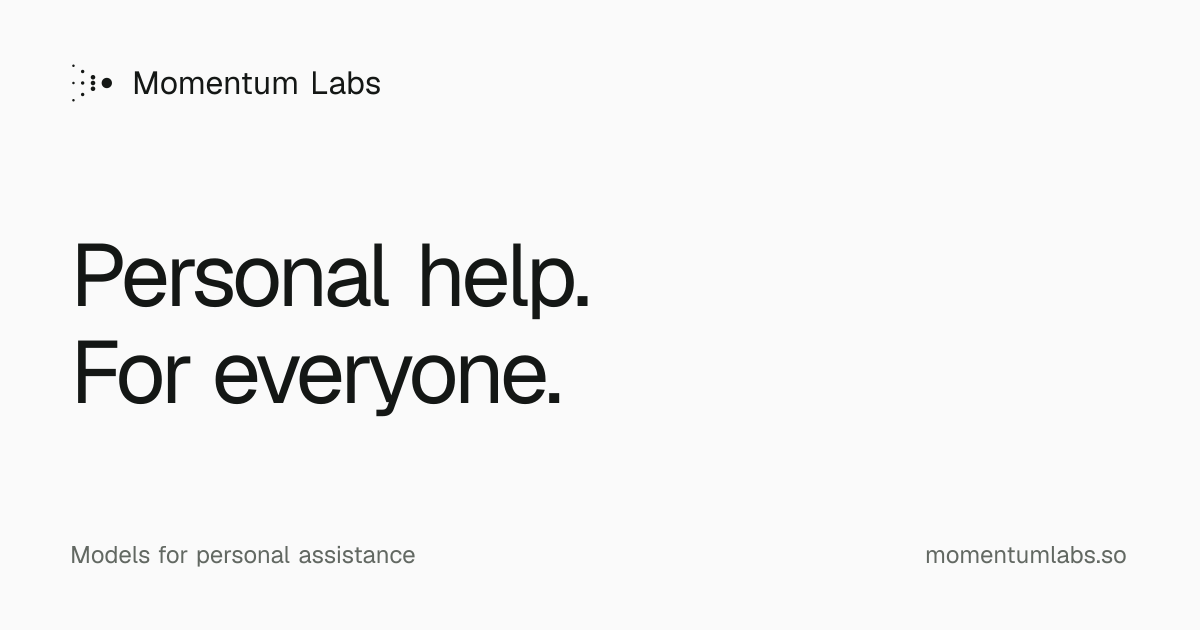 Momentum Labs — Your company's AI team